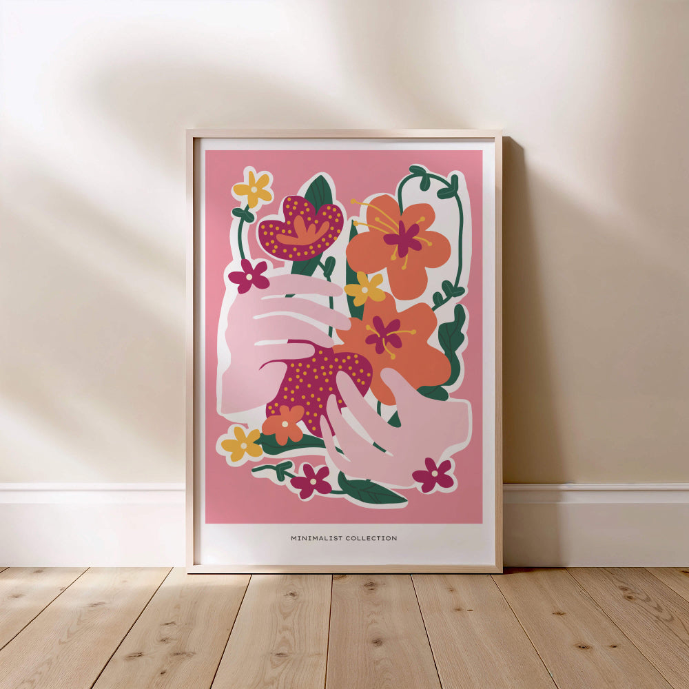 Minimalistische Handen & Bloemen