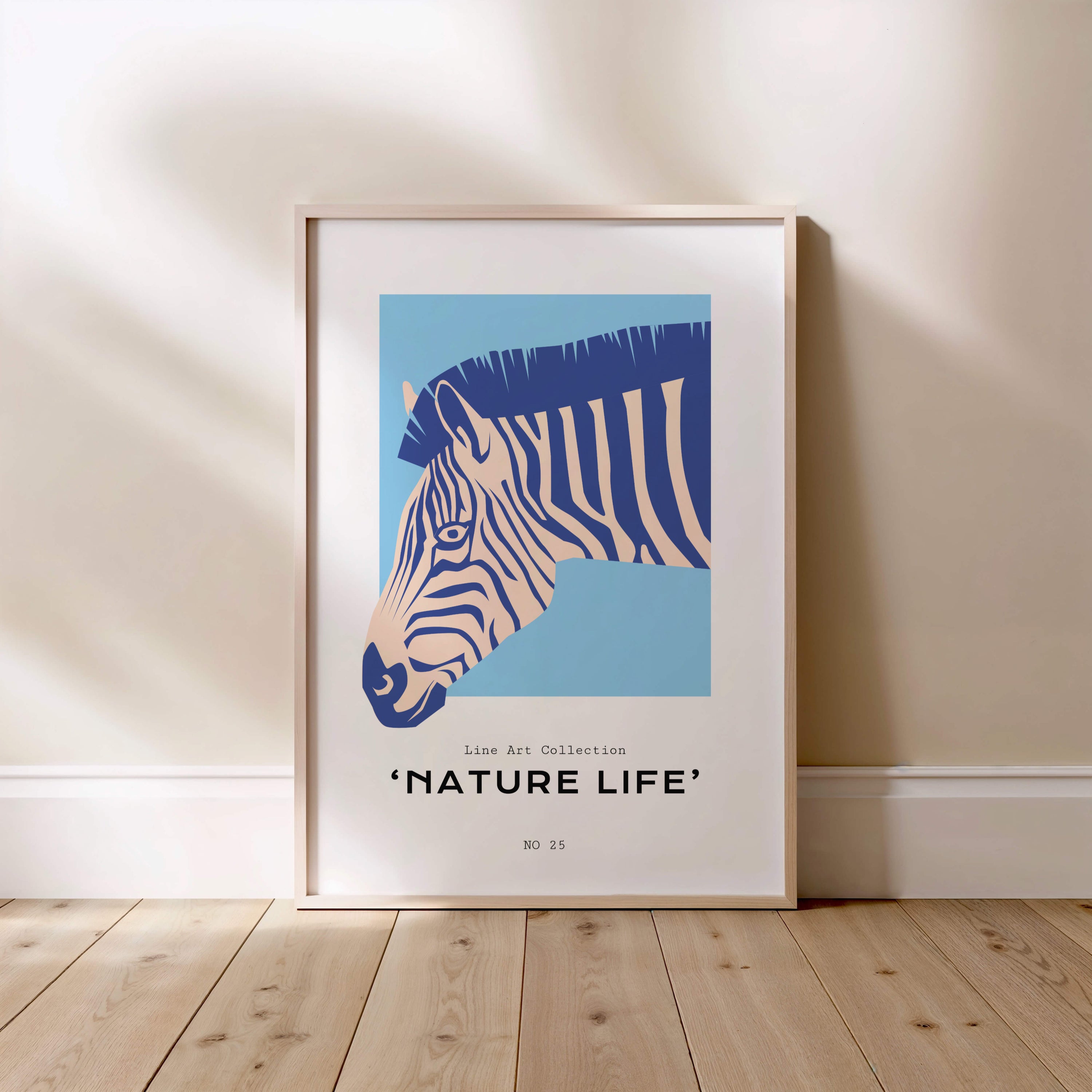 Zebra Poster “Nature Life”