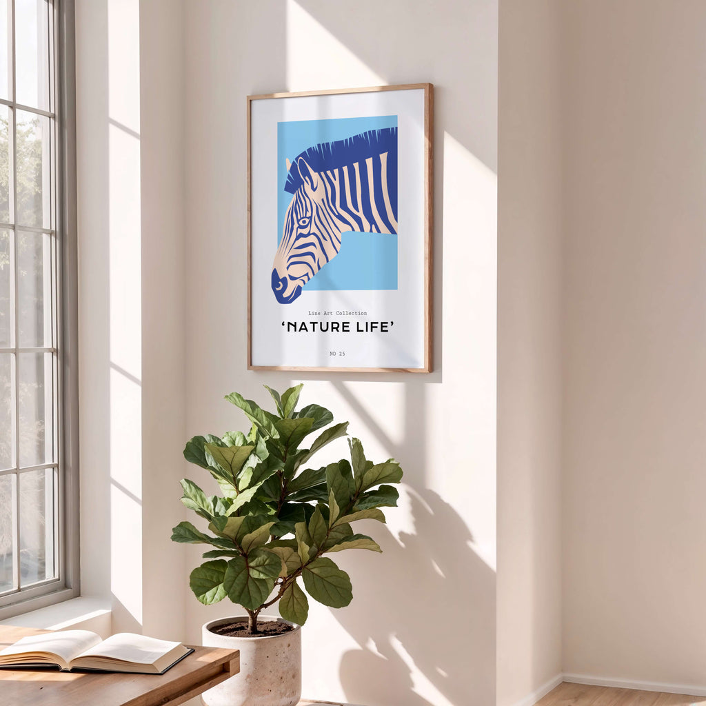 Zebra Poster “Nature Life”